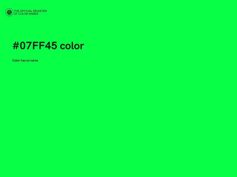 #07FF45 color image