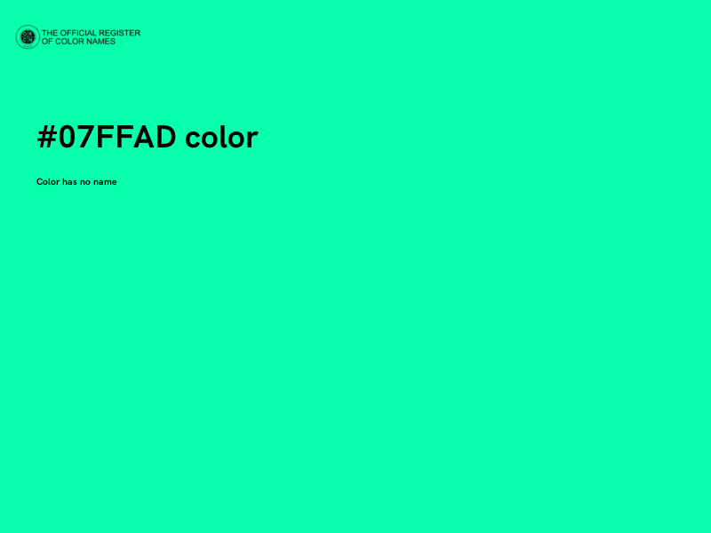 #07FFAD color image