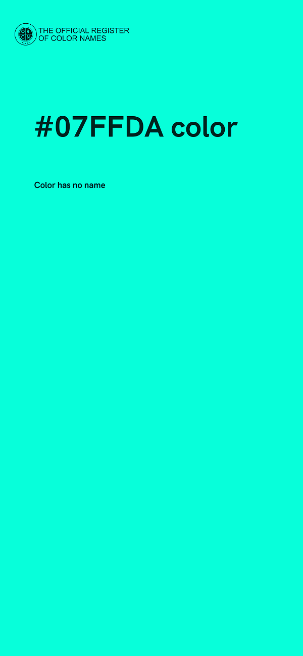 #07FFDA color image