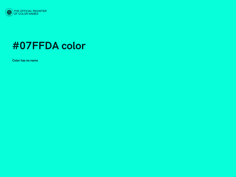 #07FFDA color image