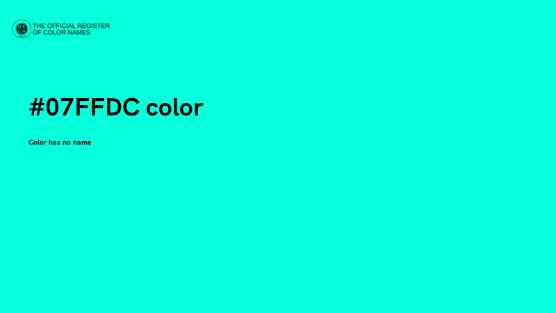 #07FFDC color image