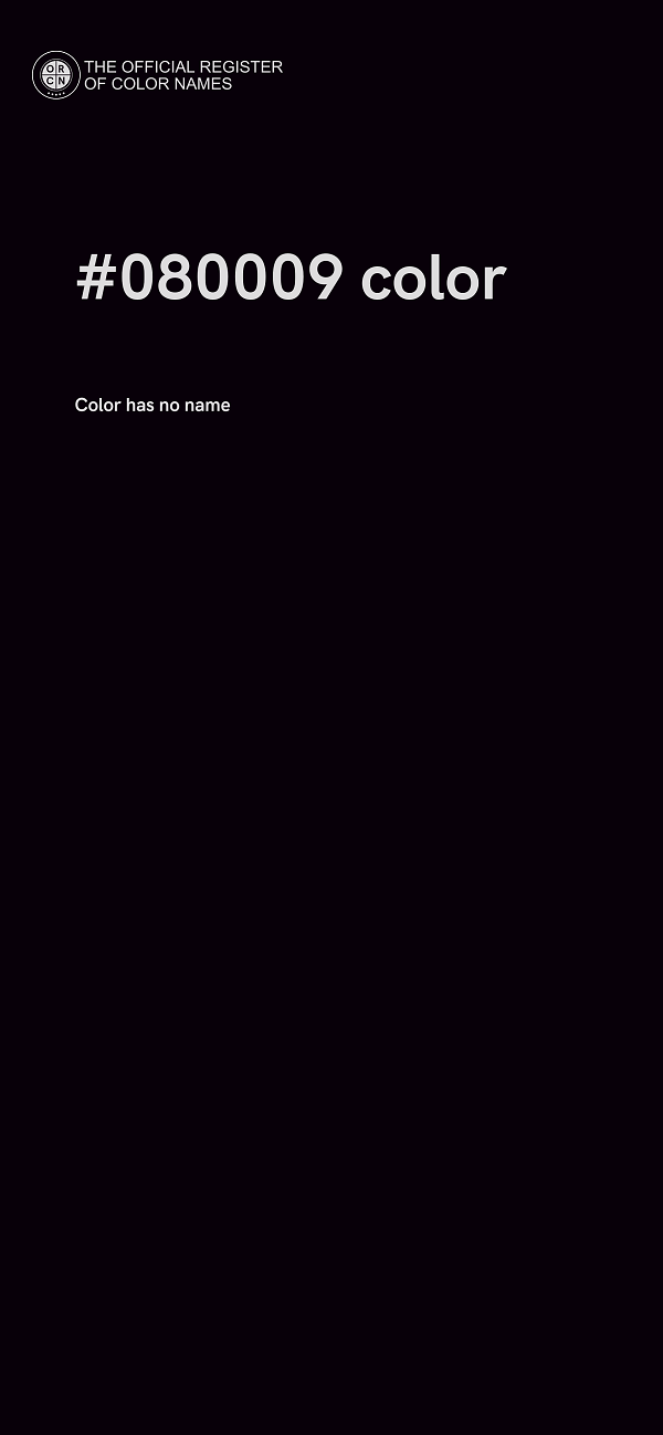 #080009 color image