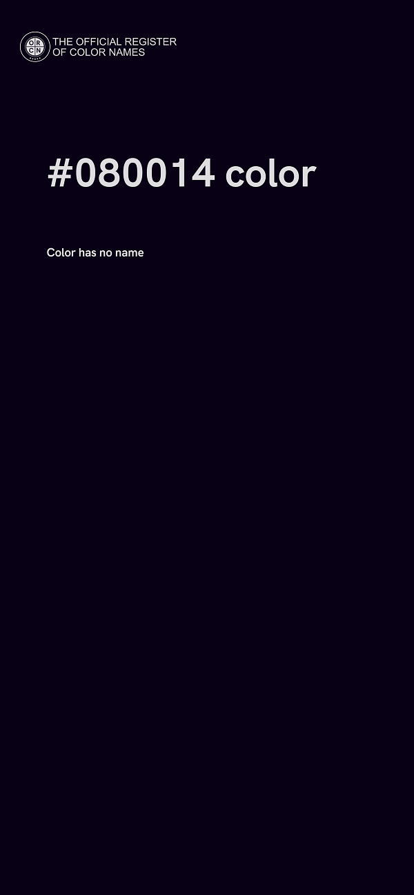 #080014 color image