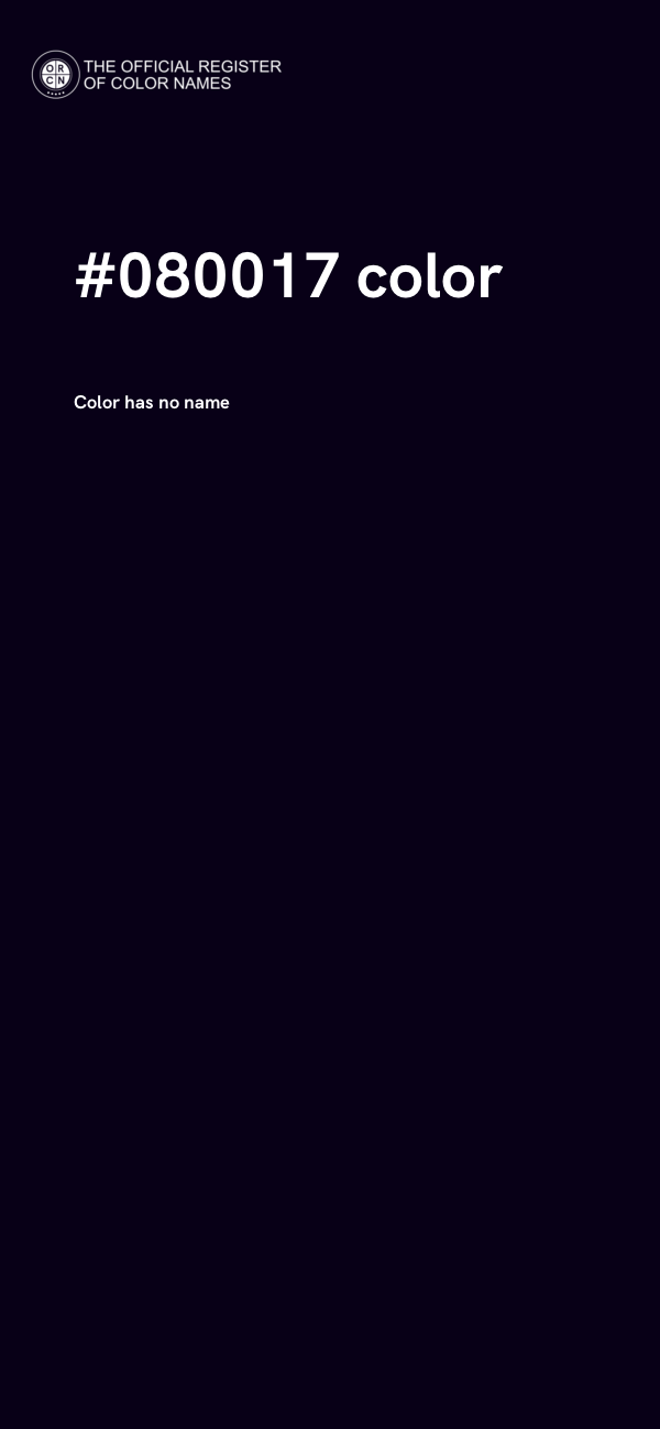 #080017 color image