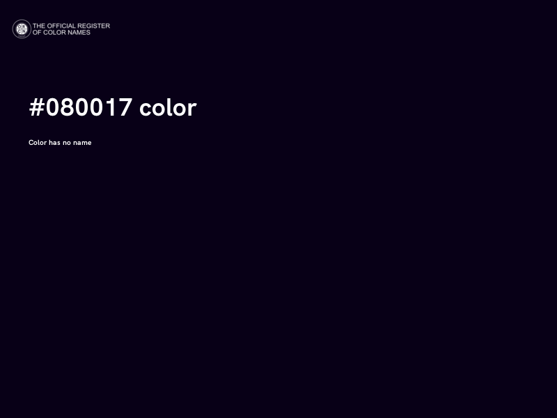#080017 color image