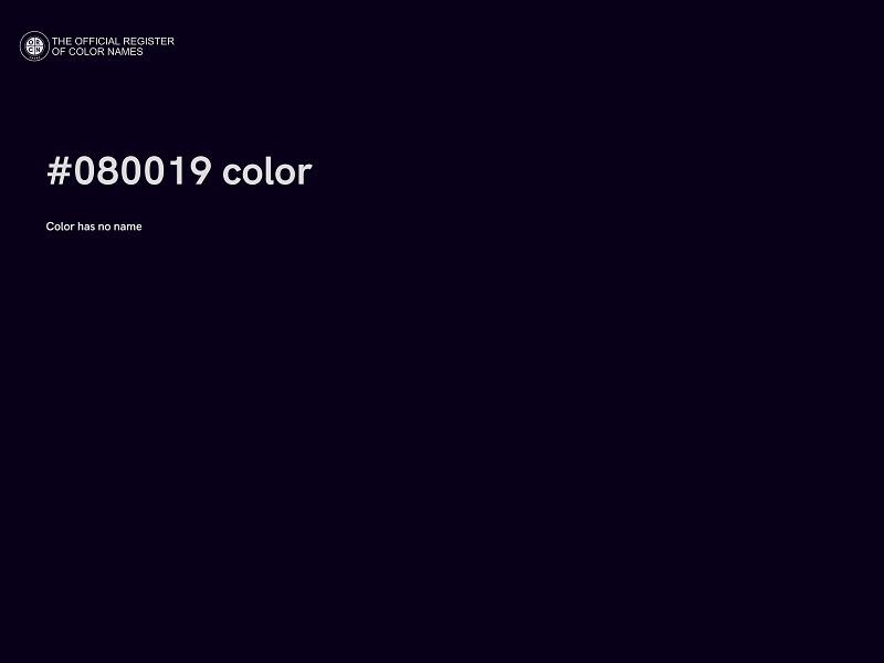 #080019 color image