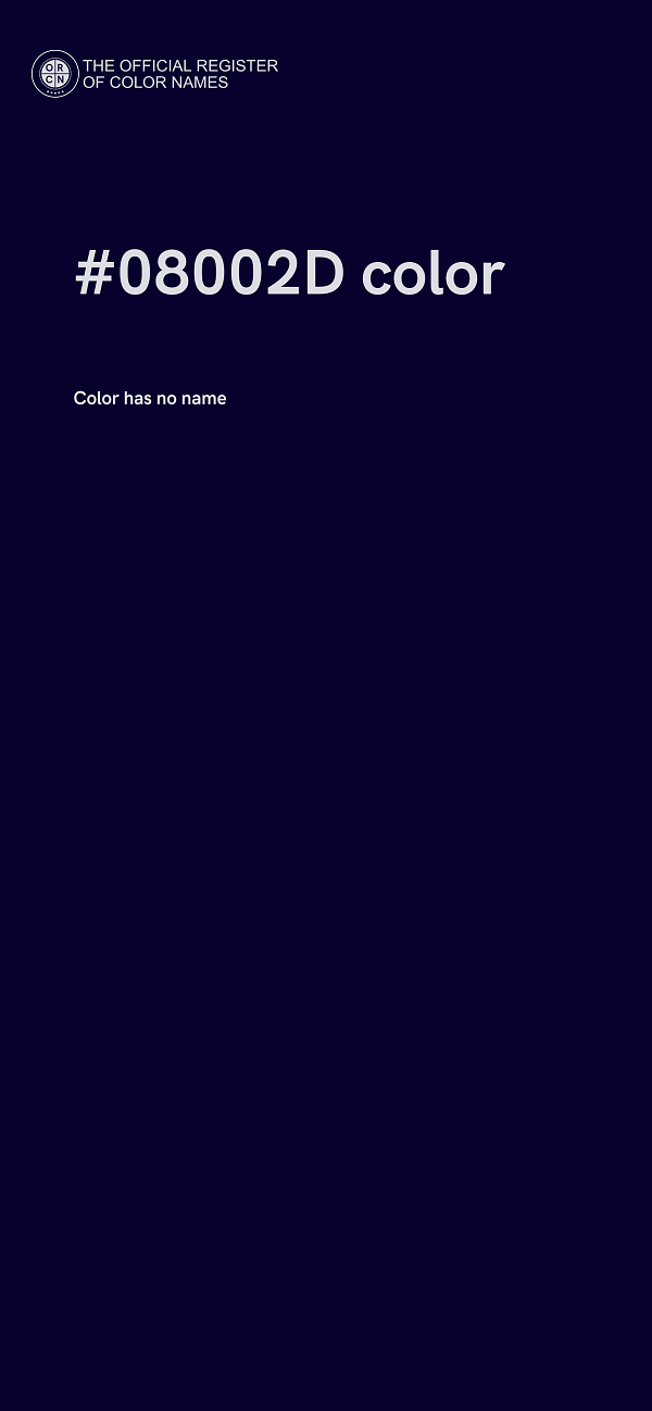 #08002D color image