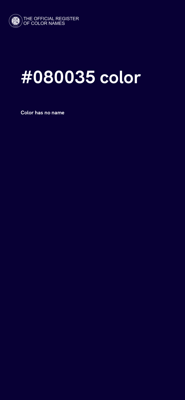 #080035 color image
