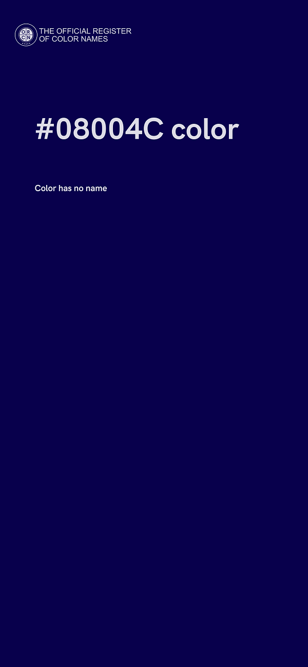 #08004C color image
