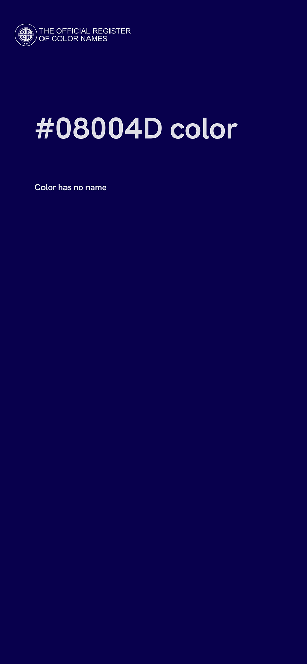 #08004D color image