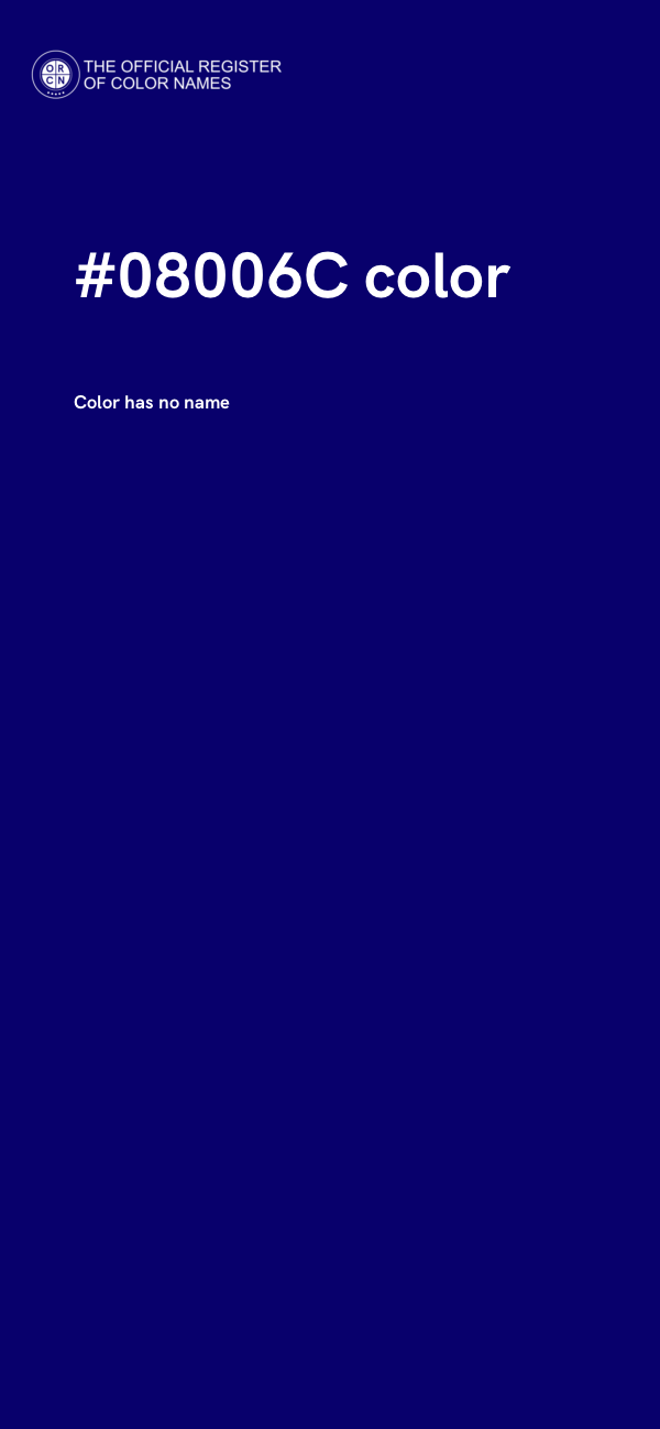 #08006C color image