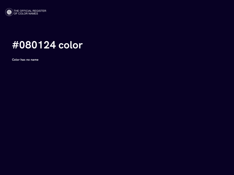 #080124 color image