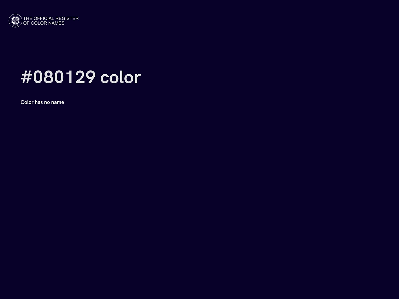 #080129 color image