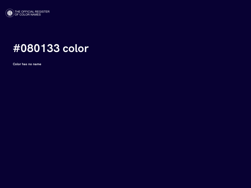 #080133 color image