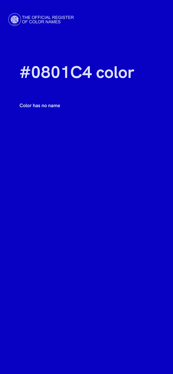 #0801C4 color image