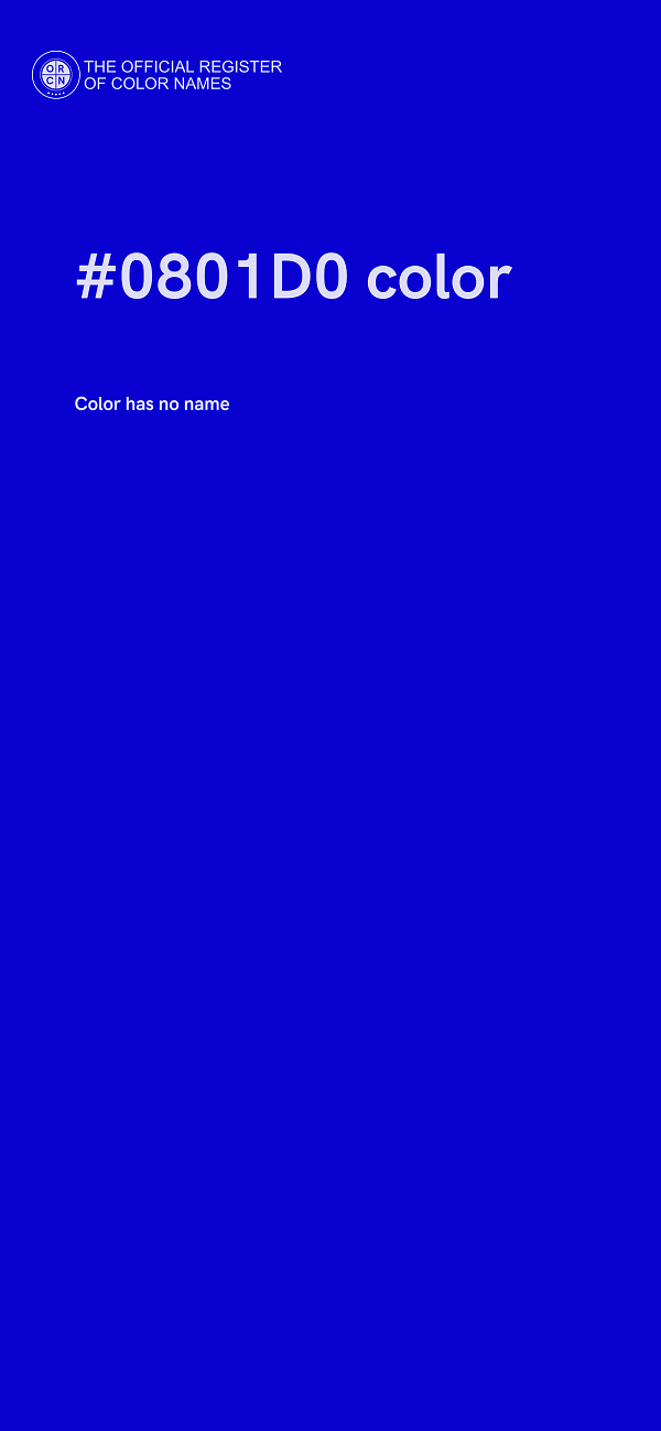 #0801D0 color image