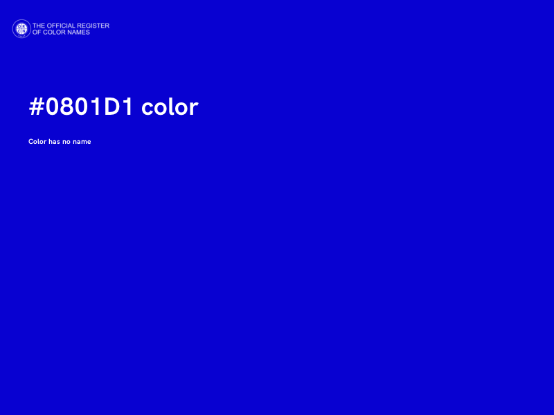 #0801D1 color image