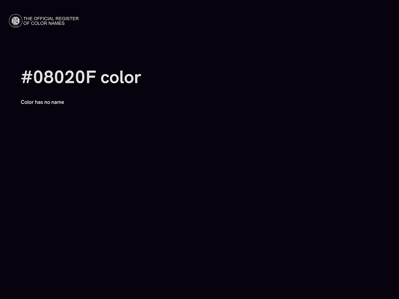 #08020F color image