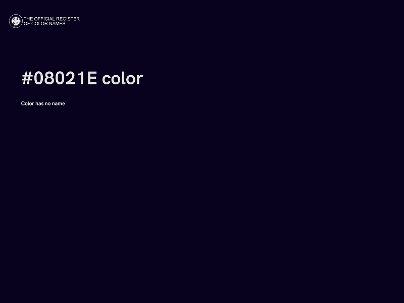 #08021E color image