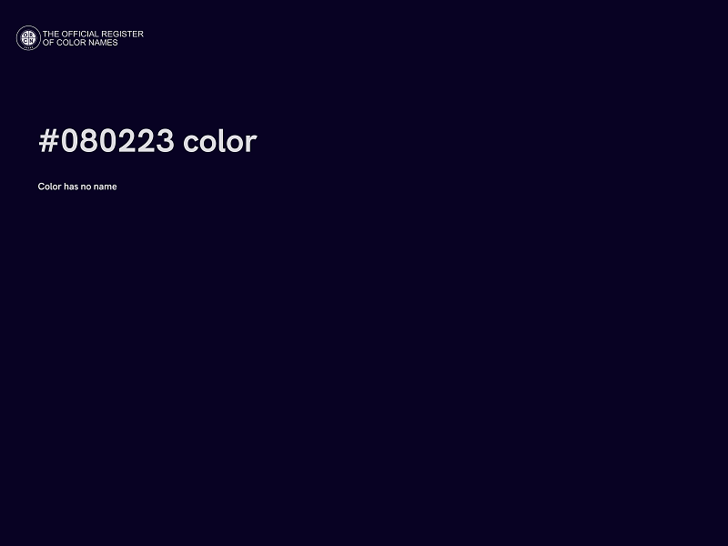 #080223 color image