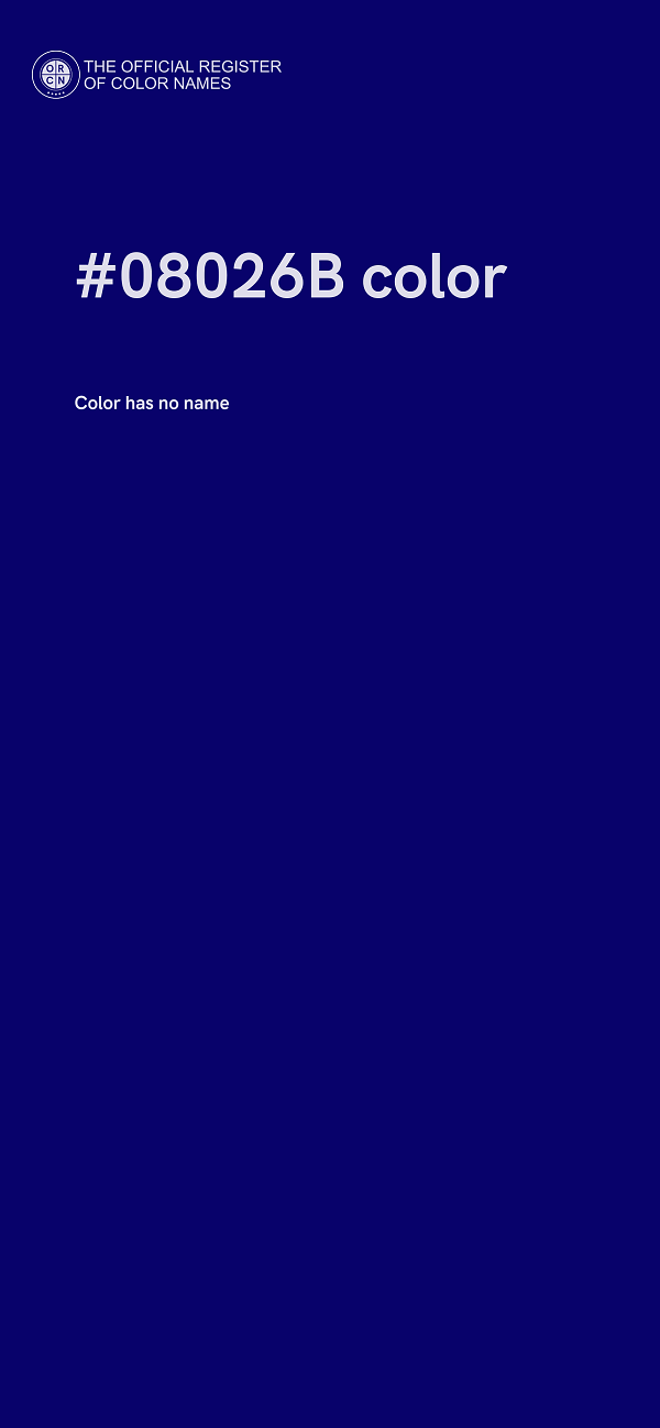 #08026B color image