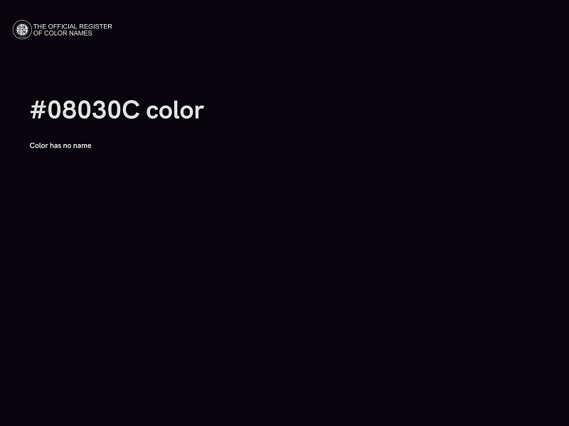 #08030C color image