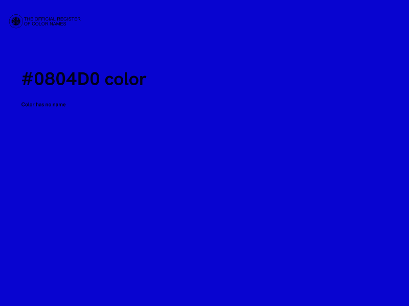 #0804D0 color image