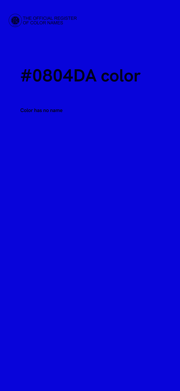 #0804DA color image