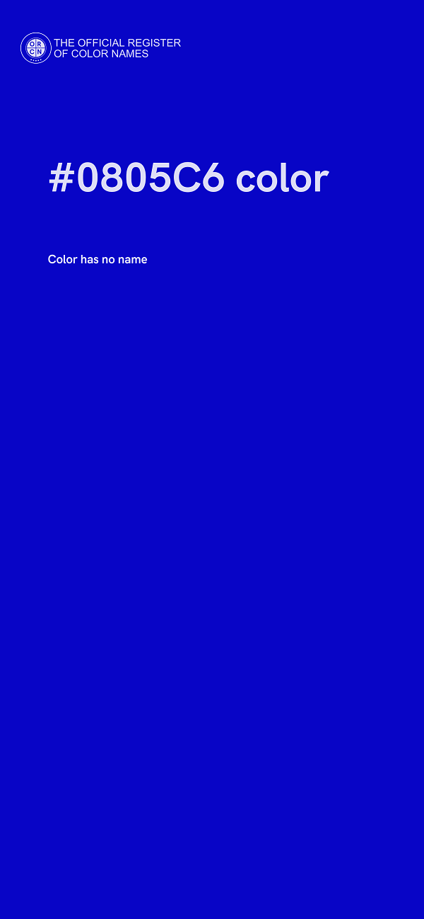 #0805C6 color image