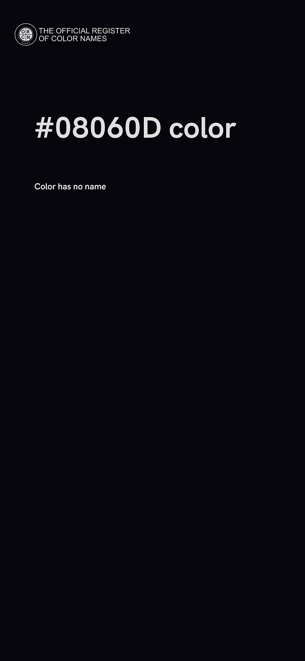 #08060D color image
