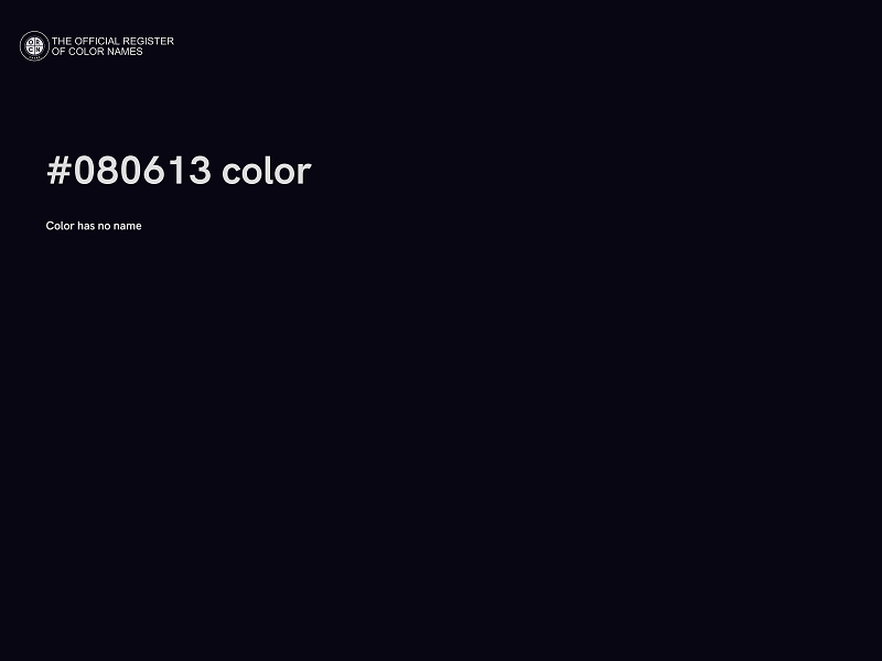 #080613 color image