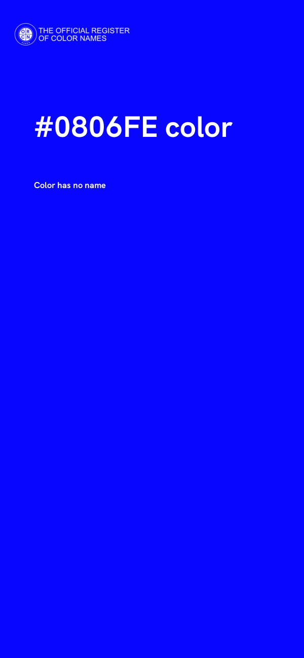 #0806FE color image