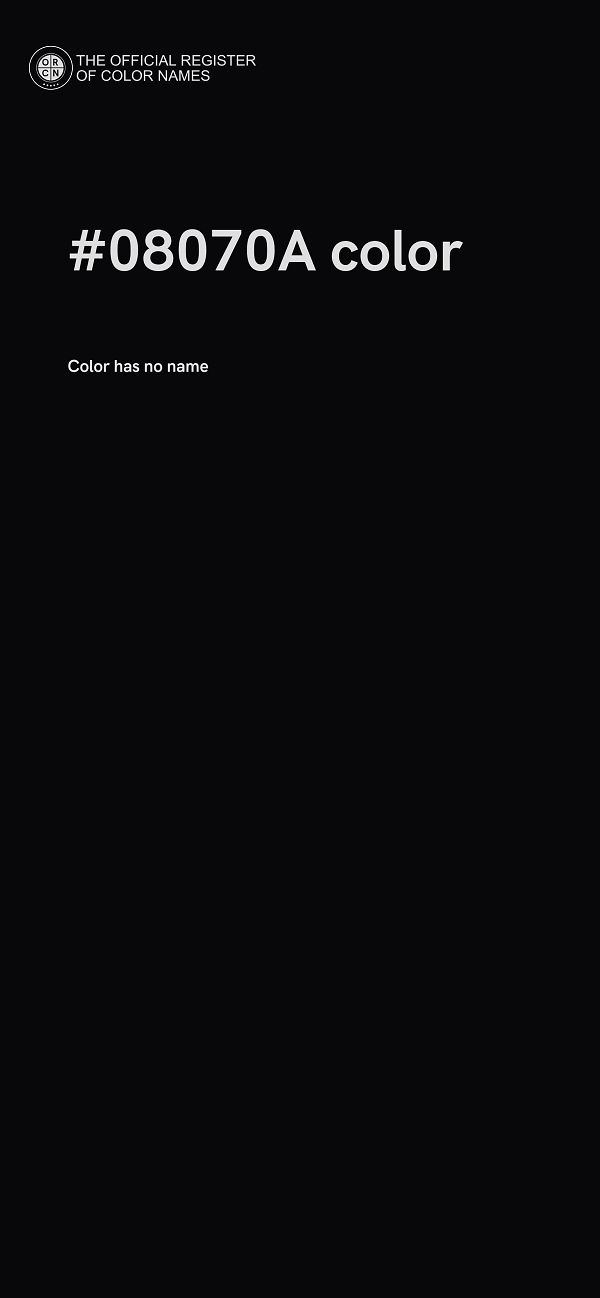#08070A color image