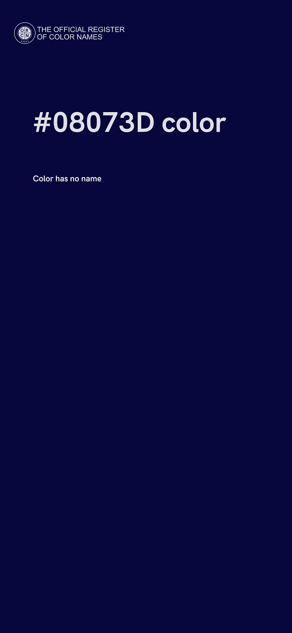 #08073D color image