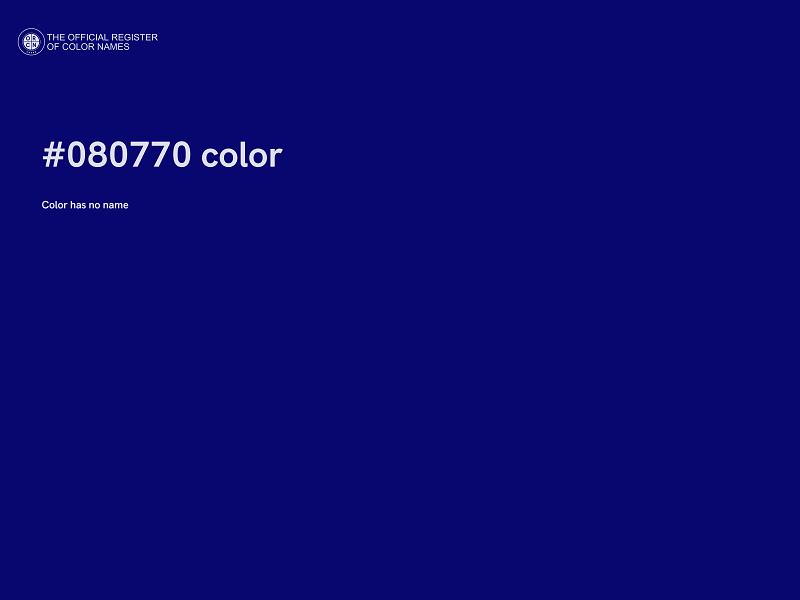 #080770 color image