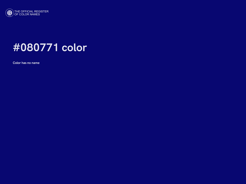 #080771 color image