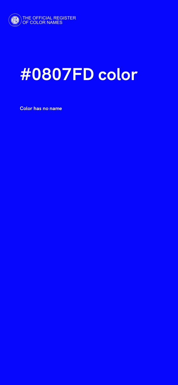 #0807FD color image