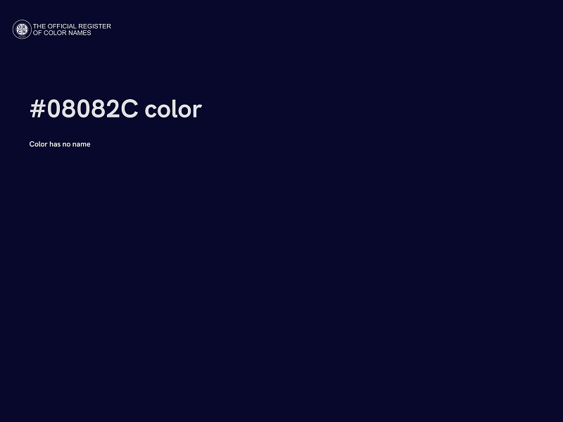#08082C color image