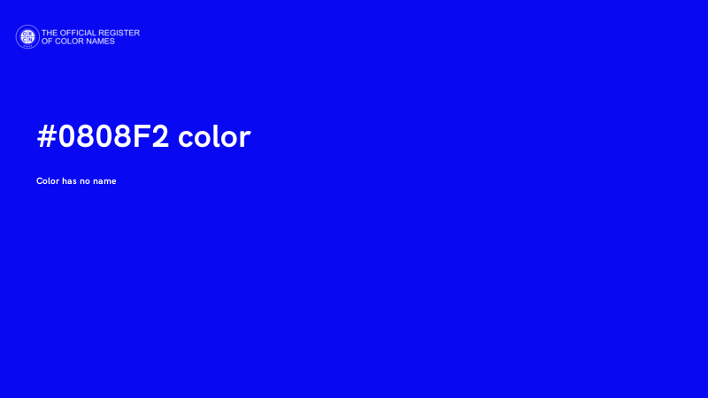 #0808F2 color image