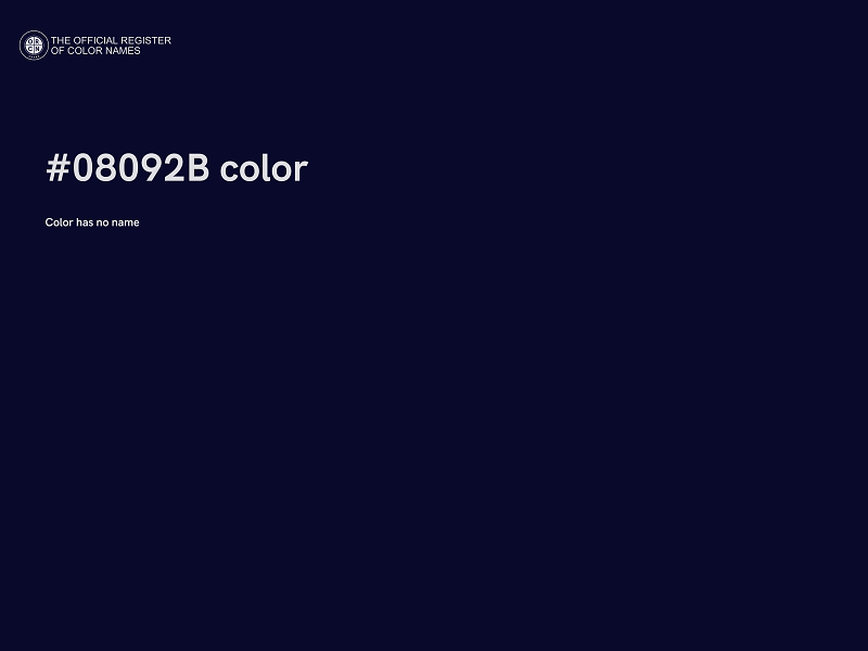 #08092B color image