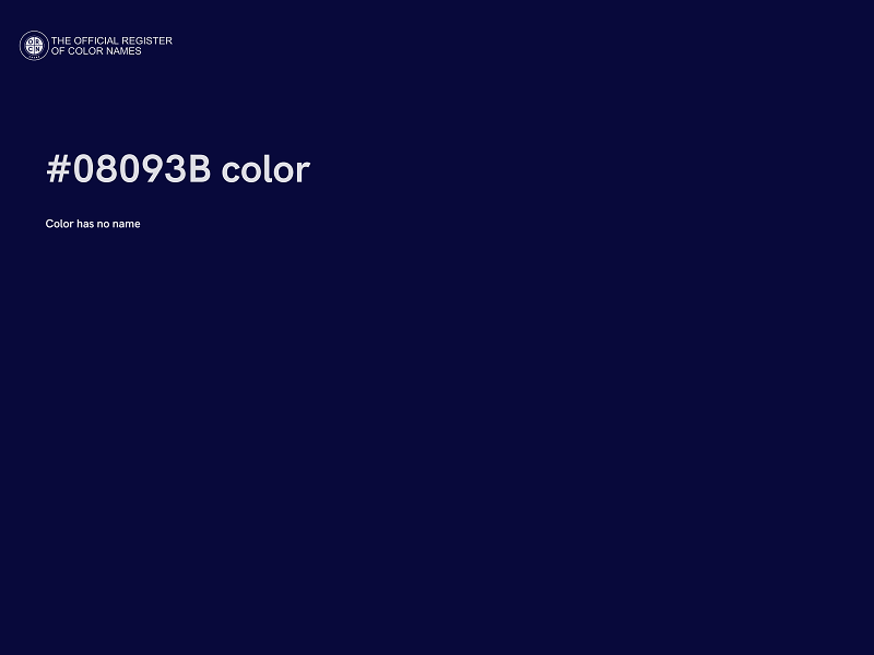 #08093B color image