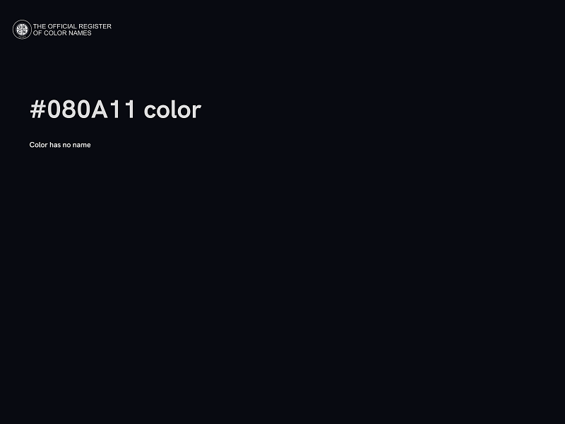 #080A11 color image