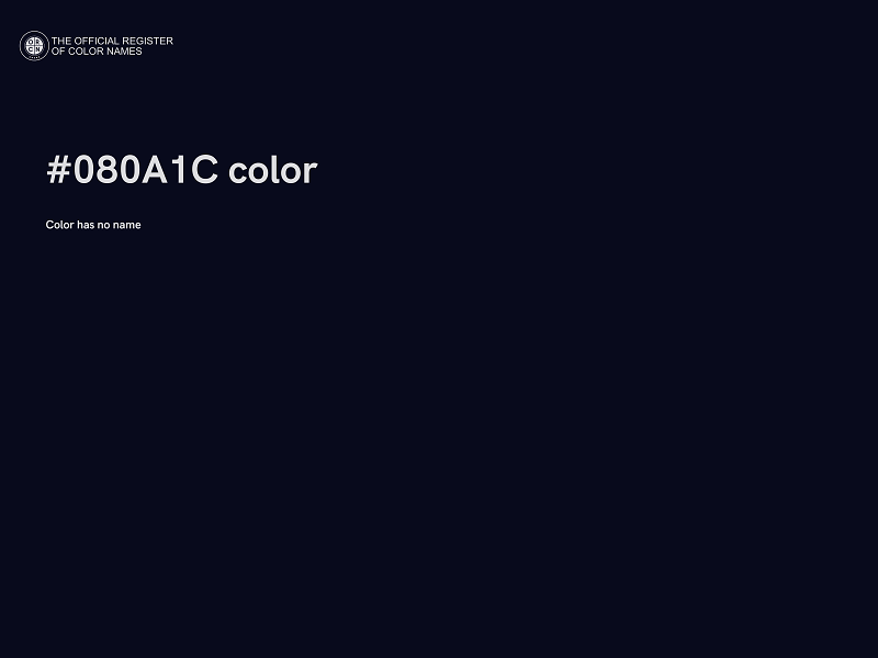#080A1C color image
