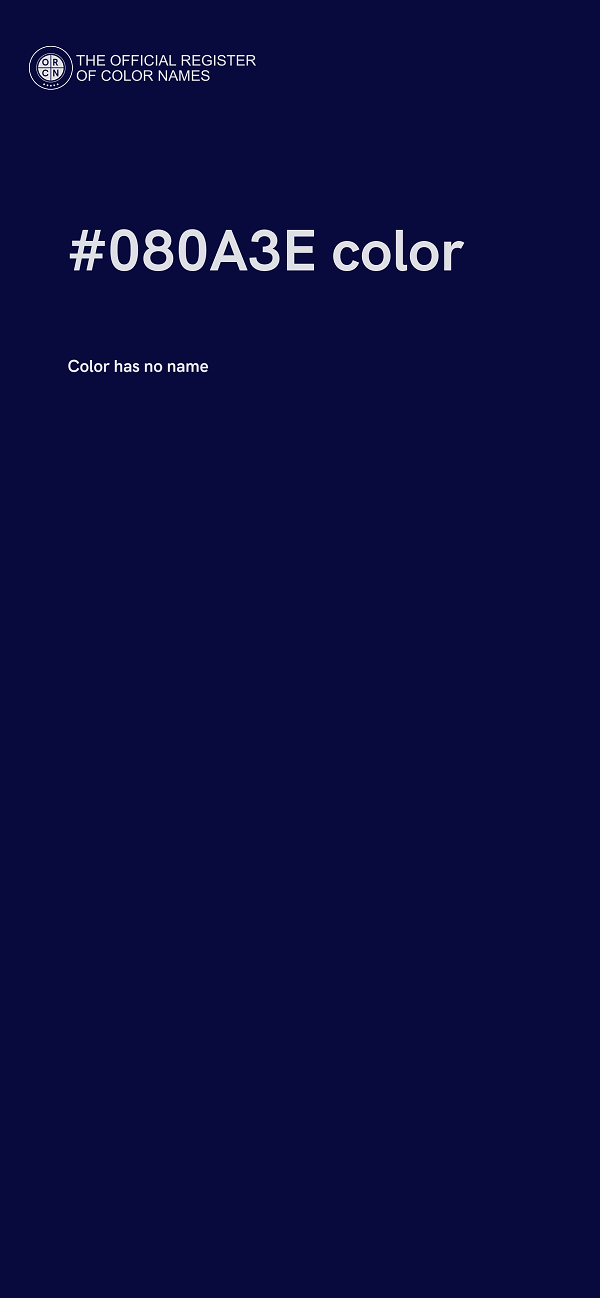 #080A3E color image