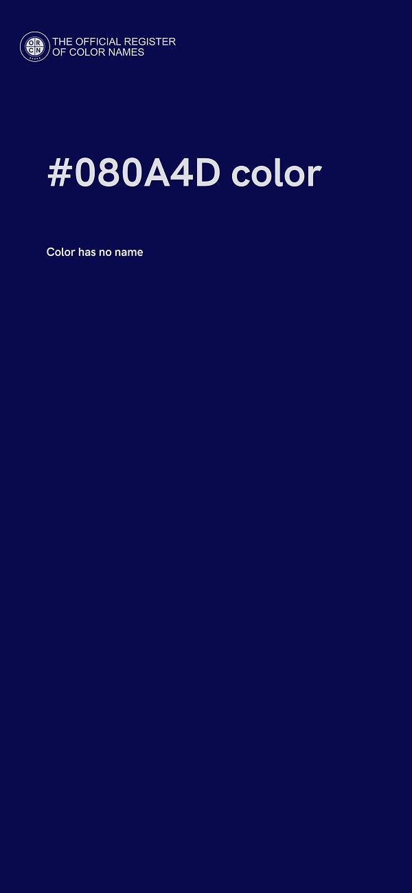 #080A4D color image