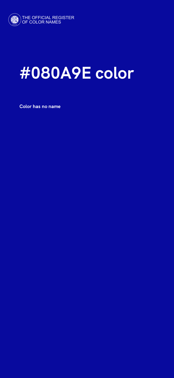 #080A9E color image