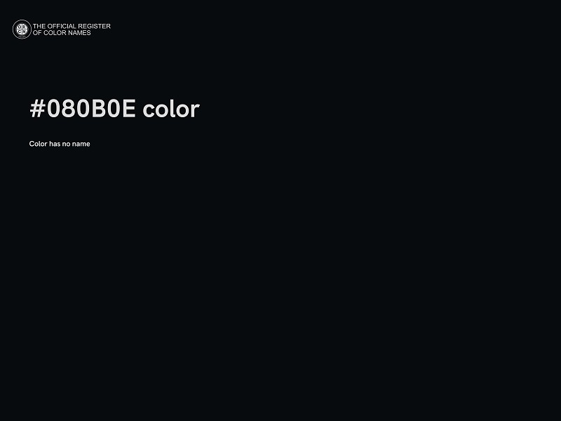 #080B0E color image