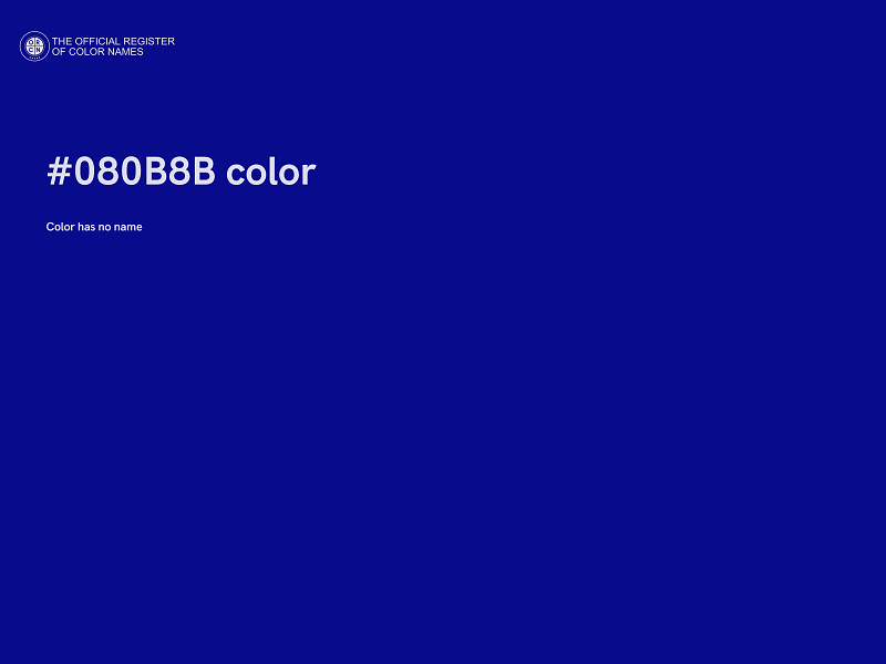 #080B8B color image