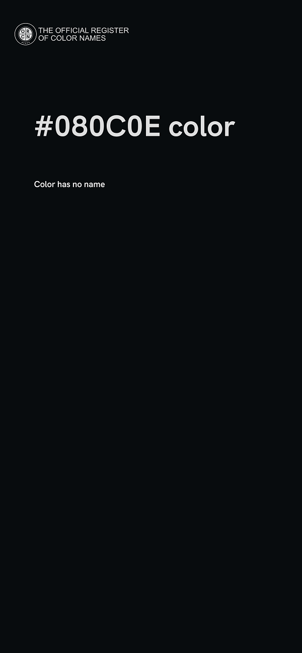#080C0E color image