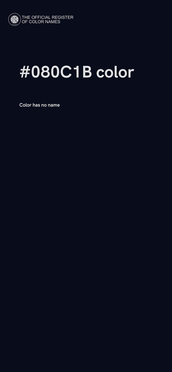 #080C1B color image